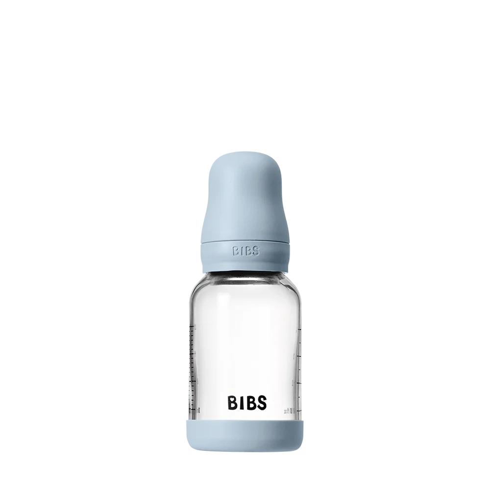 Glass Bottle 4oz Latex - Baby Blue