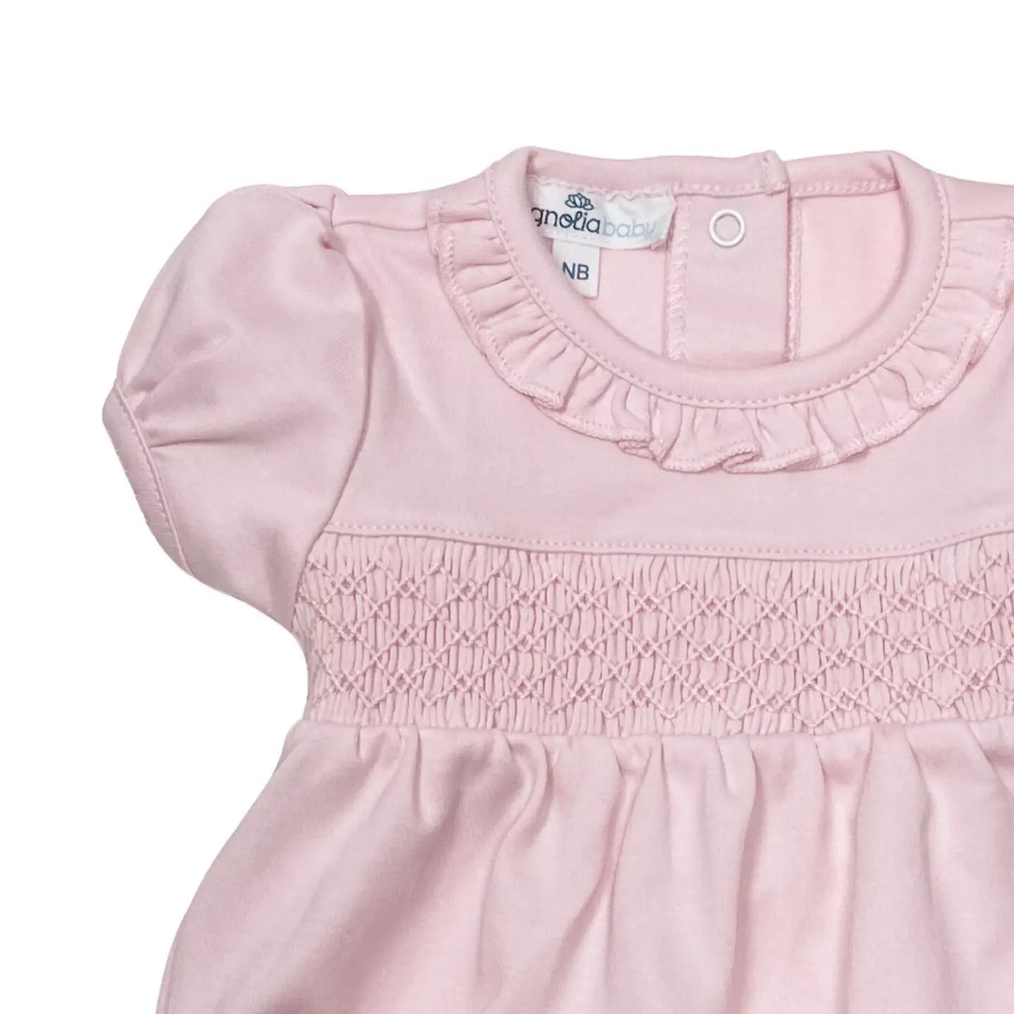 Essentials Smocked Bubble - Pink