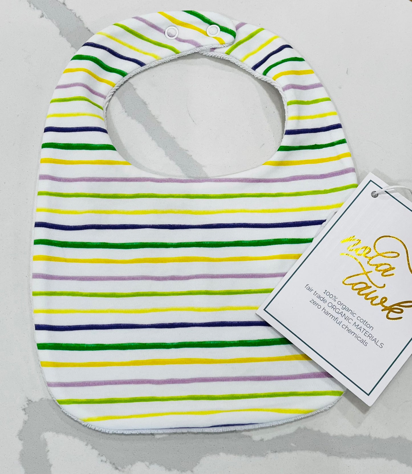 Carnival Time Organic Cotton Bib