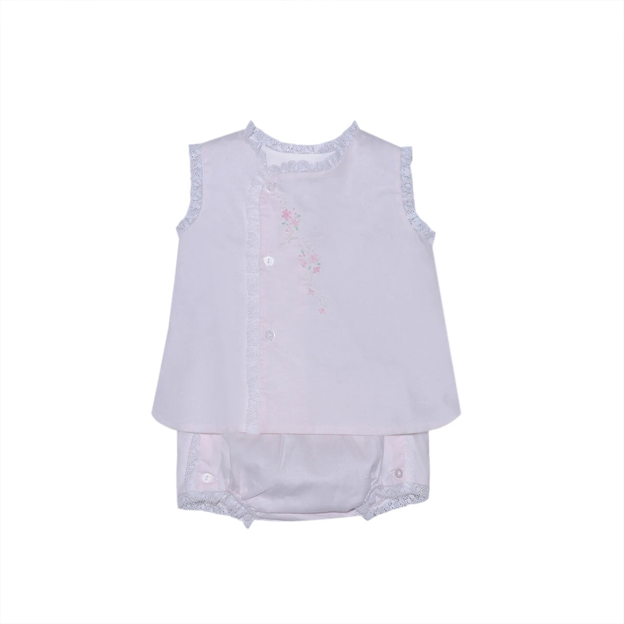 Blanche Diaper Pink Set