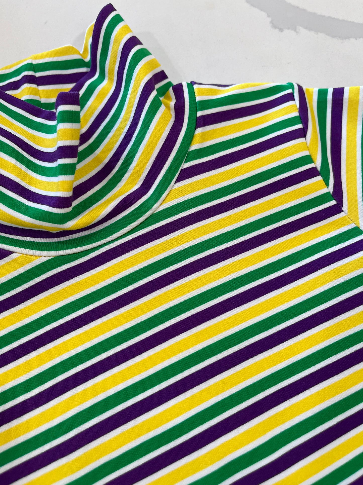 Mardi Gras Striped Dress