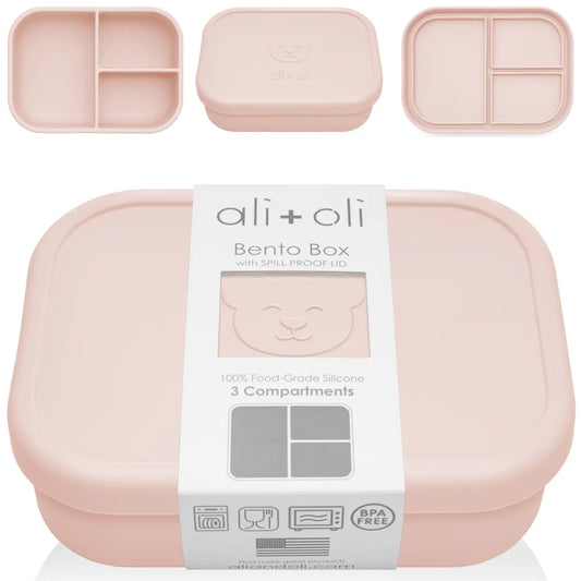 Ali+Oli Leakproof Silicone Bento Box (Blush)