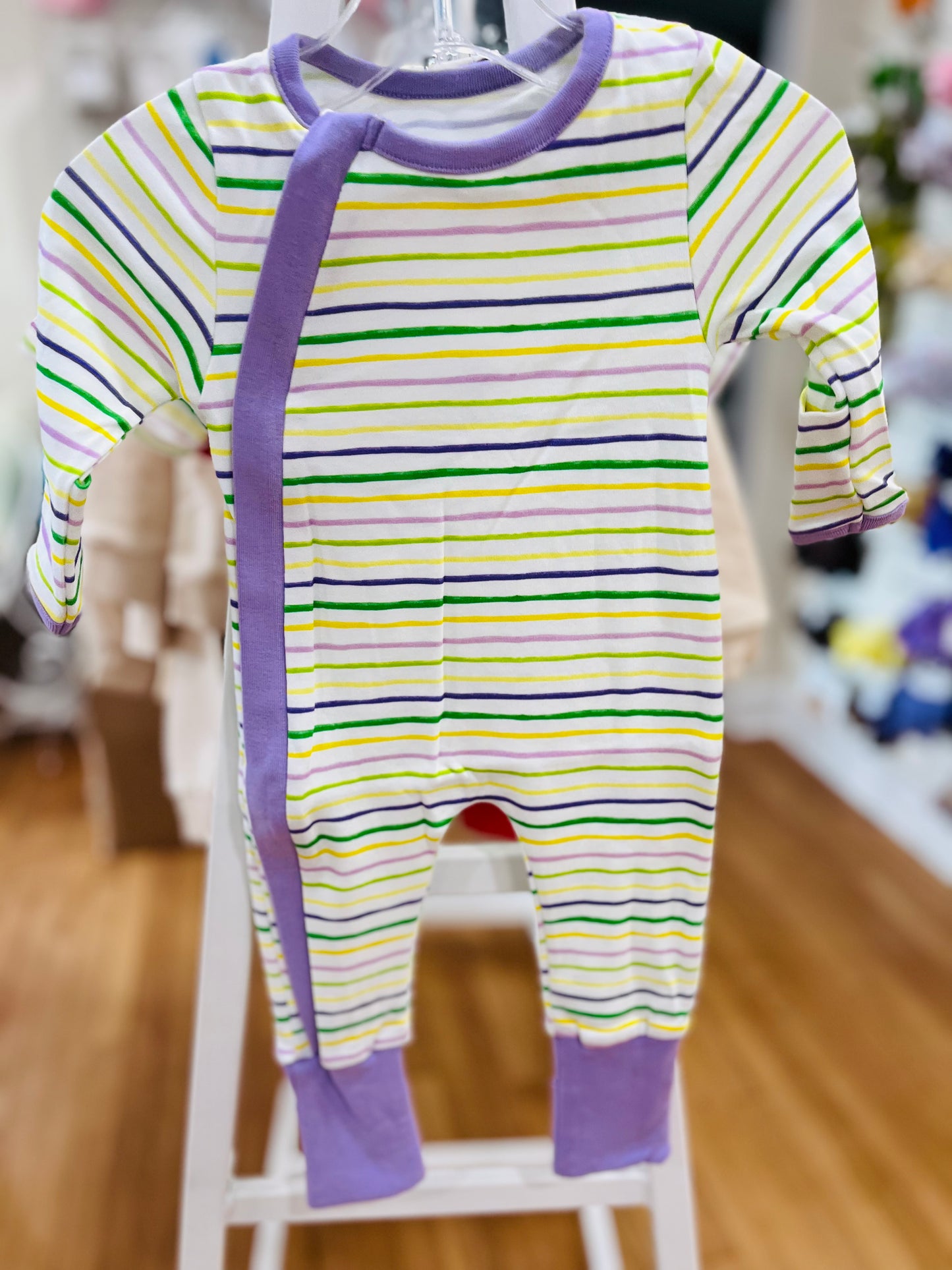 Carnival Time Organic Cotton Zip Up Pajama Set