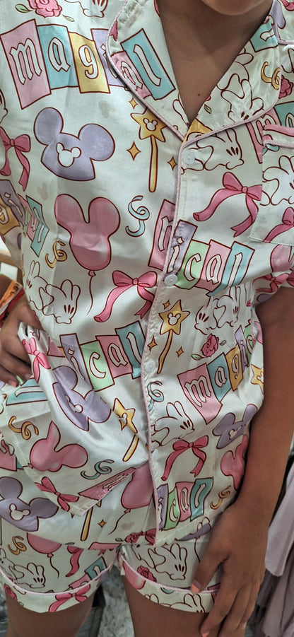 Adult Magical Moments Silky Pj's