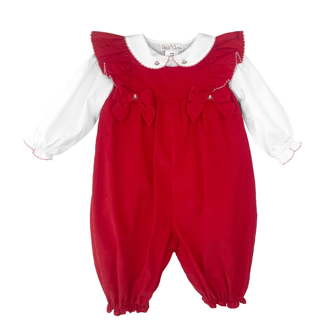 Longall with Ruffle Accent & Bows