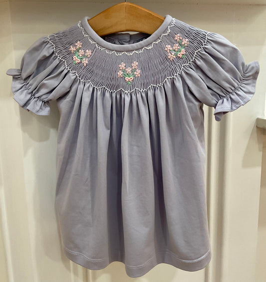 Flower Bouquet Smocked Bishop