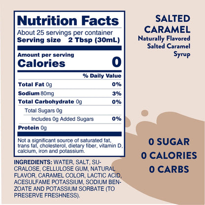 Sugar Free Salted Caramel Syrup