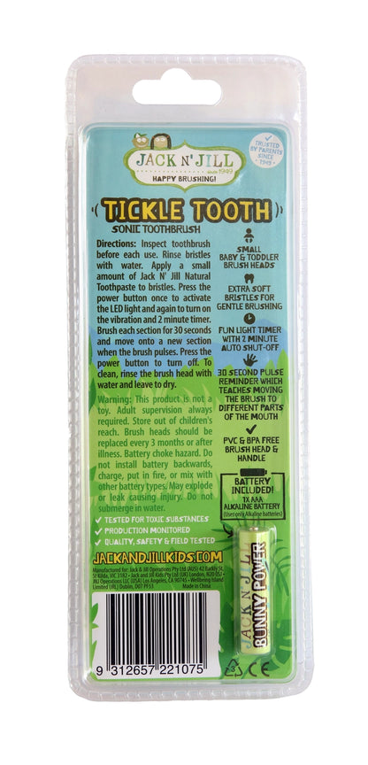 Jack N' Jill Tickle Tooth Sonic Toothbrush (0-6yrs)
