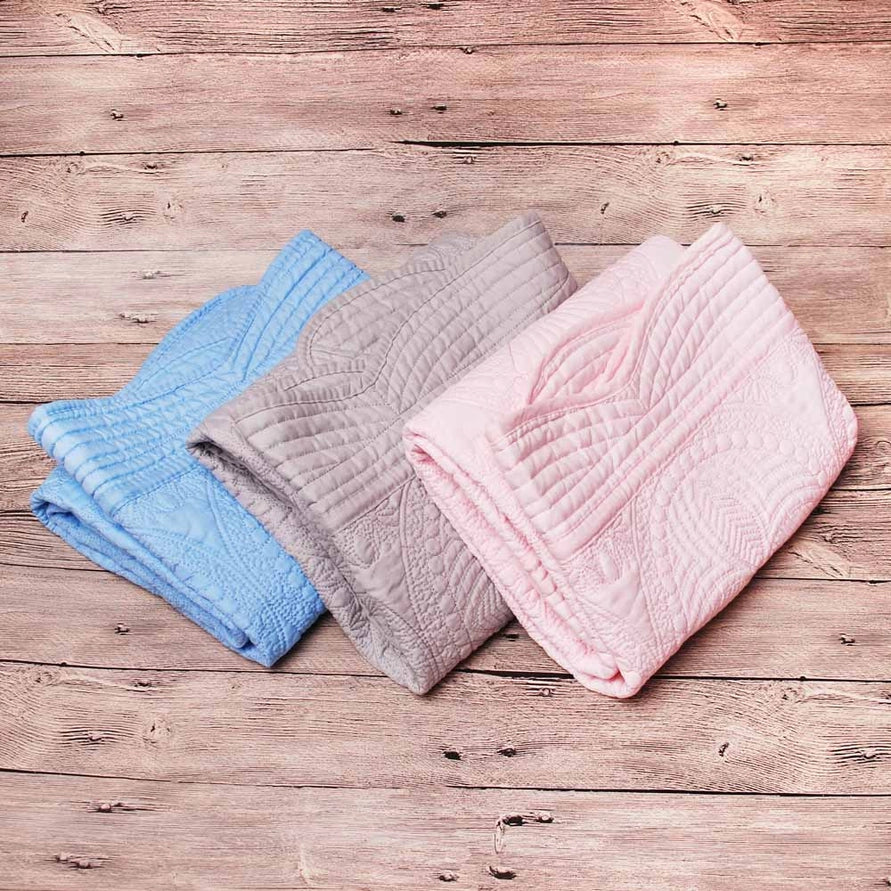 Baby Quilt - Blue God is Good