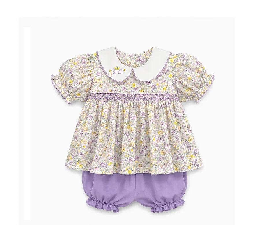 Juliette Mardi Gras Bloomer set