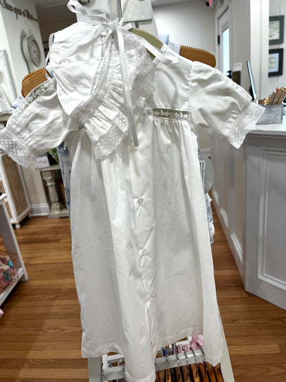 White Angel Daygown with Bonnet