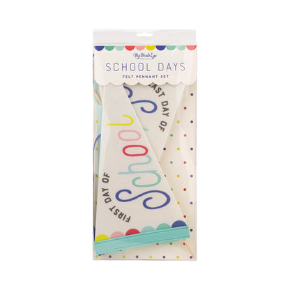 First/Last Day of School Pennant Banner Set