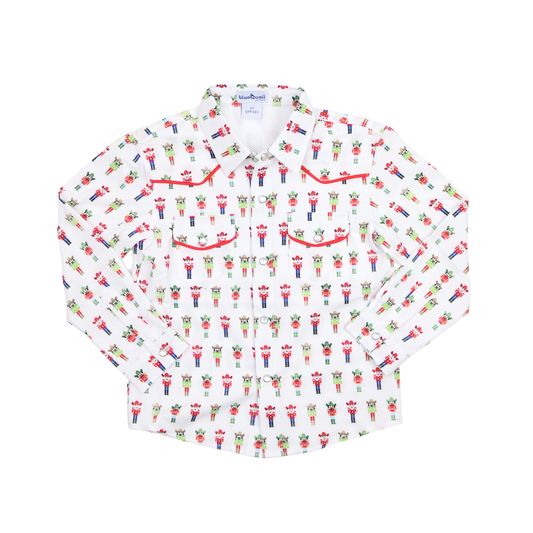 Nutcracker Pearl Snap L/S