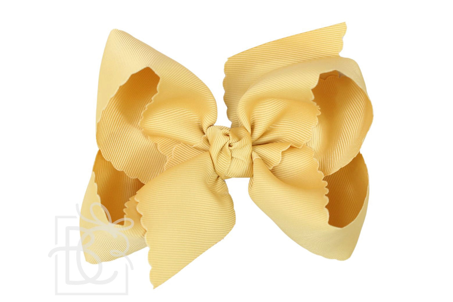 Lemonade 5.5” Scalloped Alligator Clip Bow