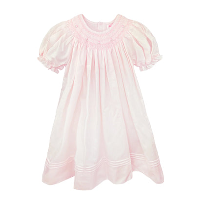 Daygown w/ Heart Smocking & Pearls