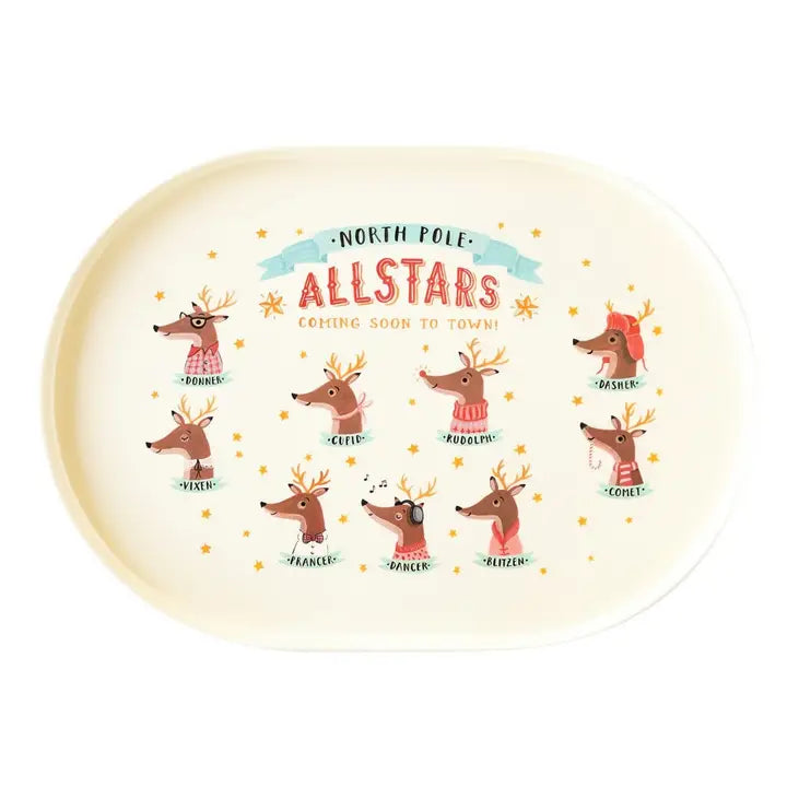 Dear Rudolph Reindeer Platter