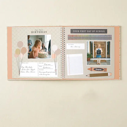 Cottage Garden First Year Baby Memory Book