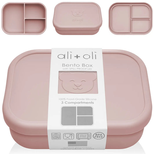 Ali+Oli Leakproof Silicone Bento Box (Rose)