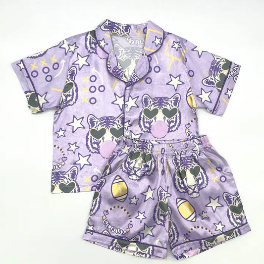 Tiger Silky PJ set Adults