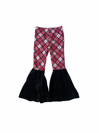 Holly Jolly Plaid Bell Bottoms