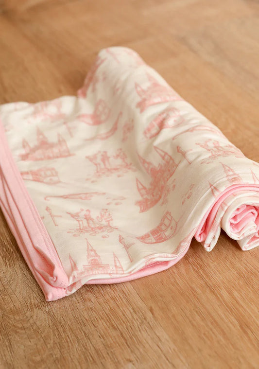 Pink Toile Swaddle