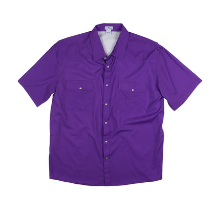 Men’s Gameday Purple Pearl Snap Shirt