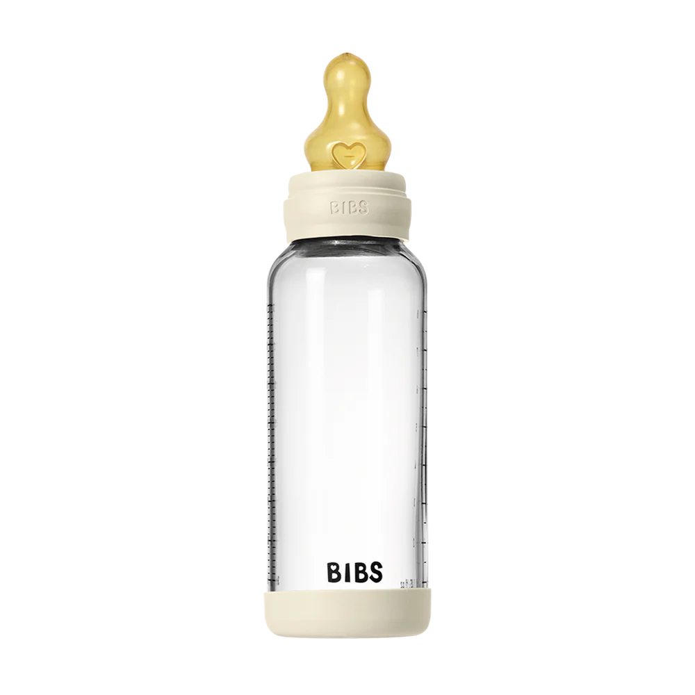 Glass Bottle Complete Set 225ml - Ivory