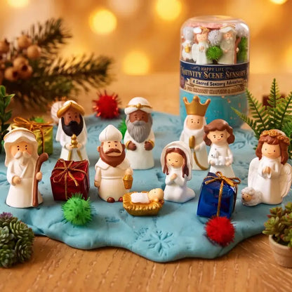 "Nativity Scene" Double Jar