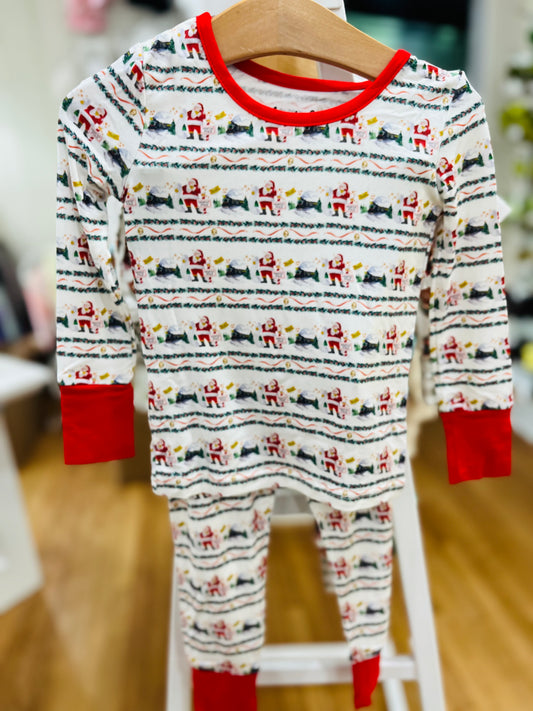 Bamboo Two Piece PJ Set - Christmas Train