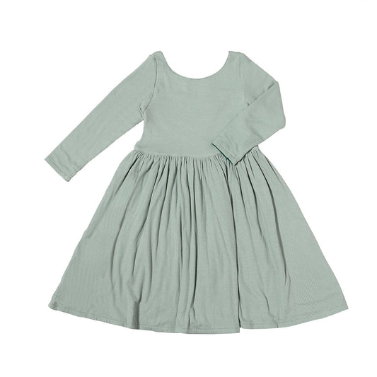 Teagan Reversible Dress in Sage & Pine