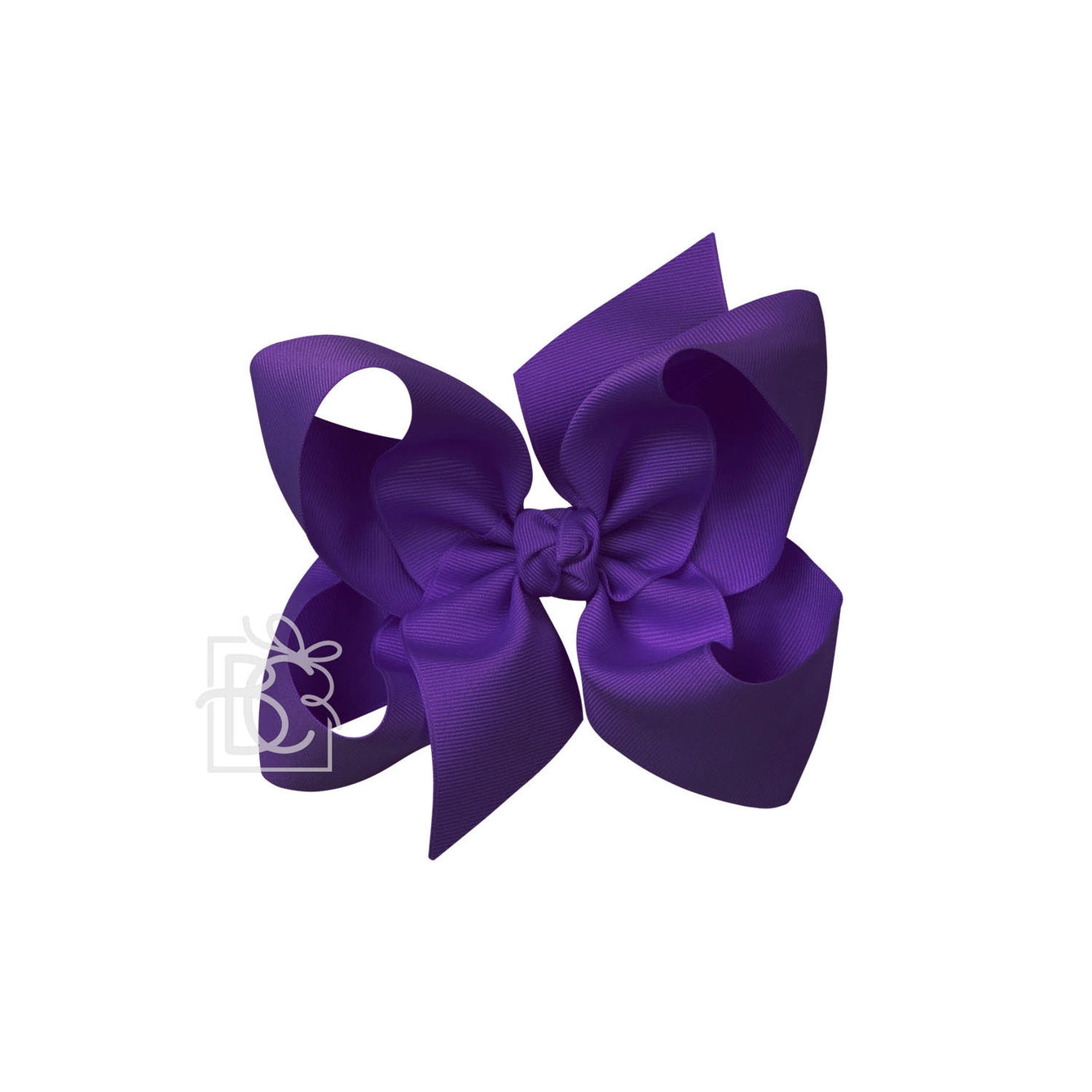 Purple 6.5” Alligator Clip Bow