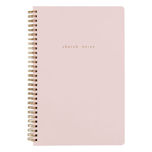 Blush Pink Church Notes Notebook