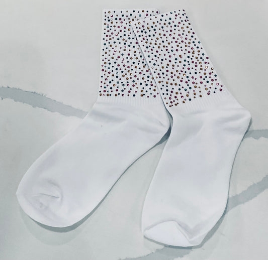 Stoned Mardi Gras Socks