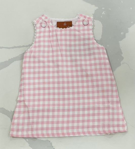 Pink Gingham A-line dress