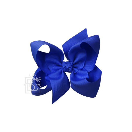 Electric Blue 6.5” Alligator Clip Bow