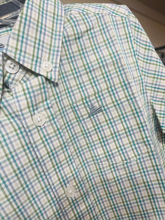 Dress Shirt - blue/khaki/turquoise