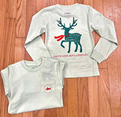 Christmas Deer LS Graphic Tee