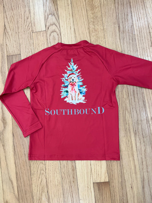 Christmas Pup Performance LS Tee