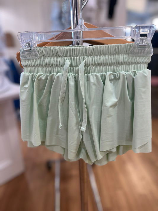 Mint Butterfly shorts