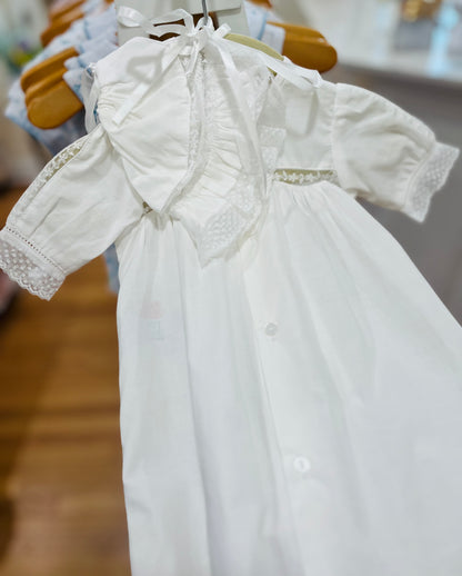 White Angel Daygown with Bonnet