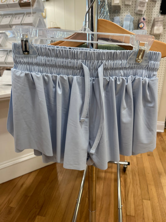 Blue butterfly shorts