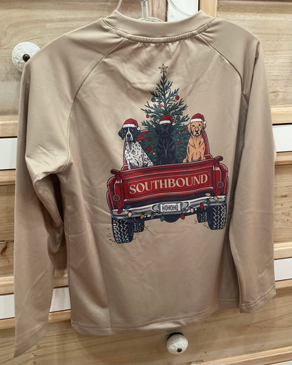 Christmas Dog Truck