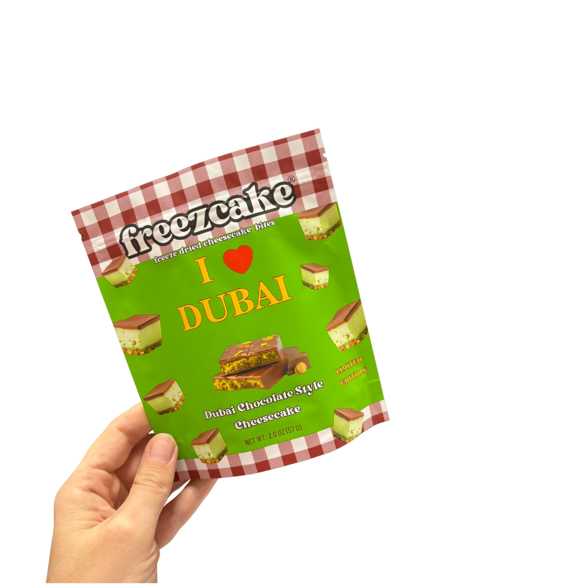 Dubai Chocolate Freeze-Dried Cheesecake Bites