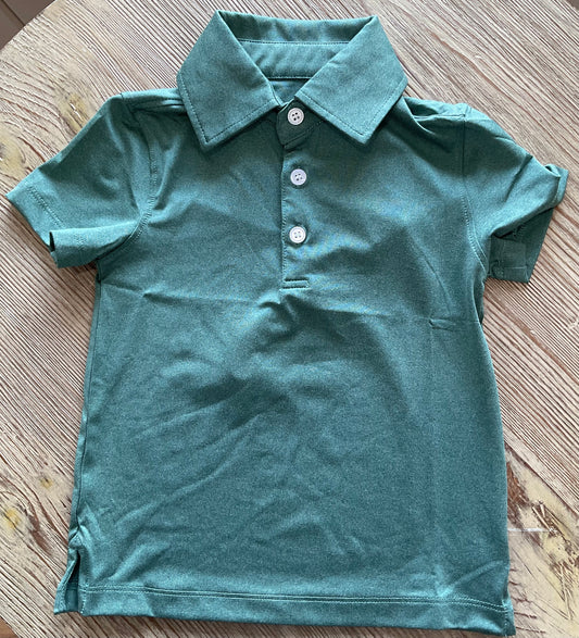 Green Heather Polo