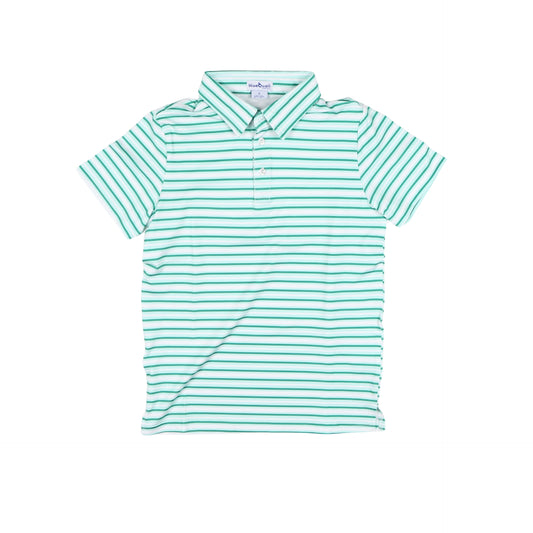 Emerald Stripe Polo SS Shirt