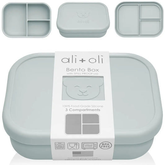 Ali+Oli Leakproof Silicone Bento Box (Blue)
