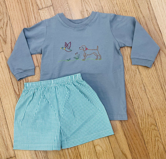 Green Square Bennett Boy Shorts