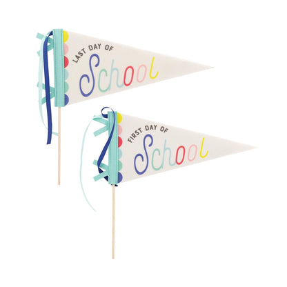 First/Last Day of School Pennant Banner Set