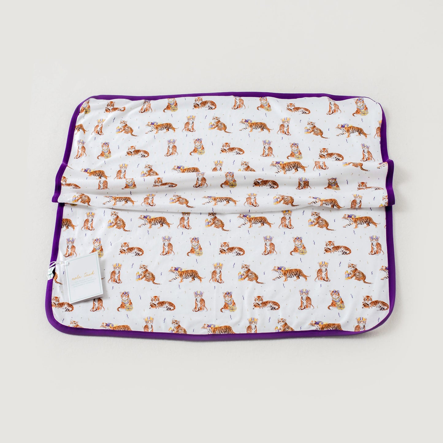 LSU Organic Cotton Swaddle Blanket