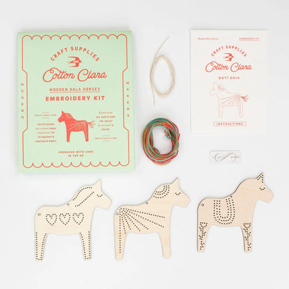 Dala Horses Embroidery Board Kit